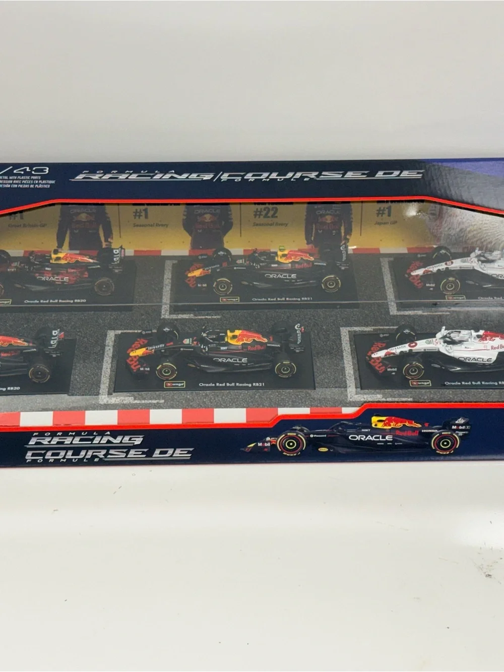 Oracle Red Bull RB20 Die-Cast Toy Car - Black & Red